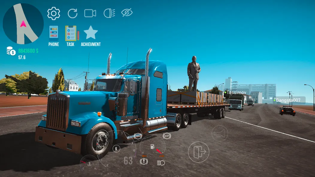 Nextgen: Truck Simulator Drive (Некстджен) [МОД: Много денег, Монет и Все открыто] Screenshot 2