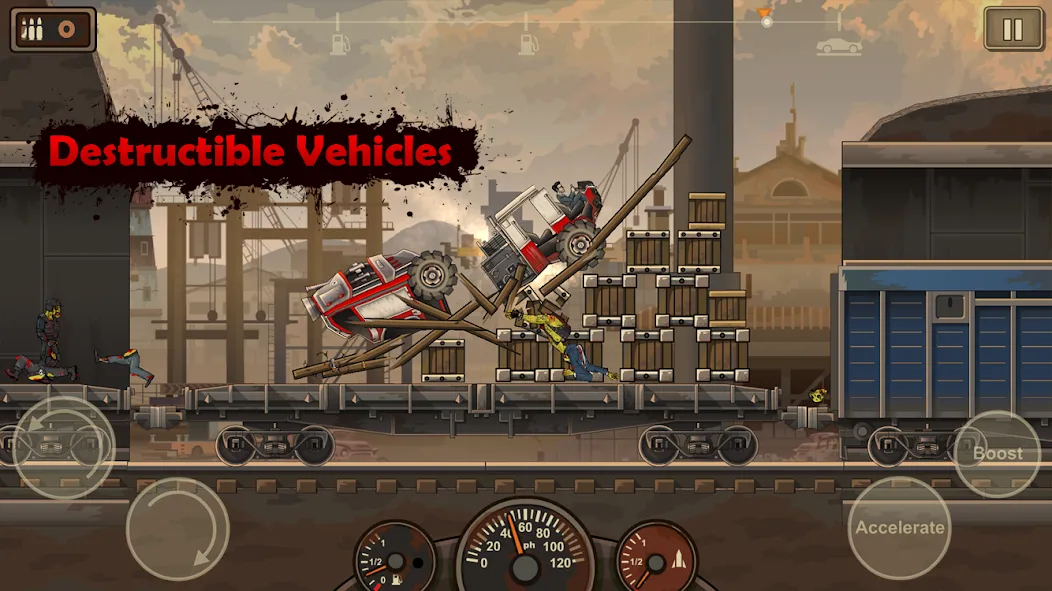 Earn to Die 2 (Ирн ту Дай 2) [МОД: Много монет, Открытые уровни и Мега MOD] Screenshot 3