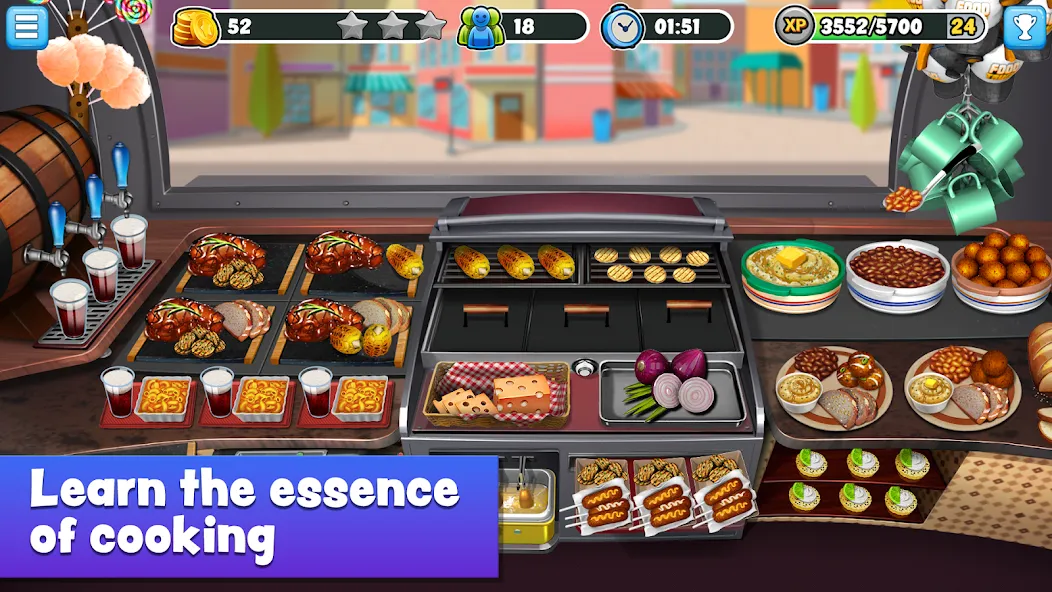Food Truck Chef™ Cooking Games (Фуд Трак Шеф) [МОД: Деньги, Монеты и Меню MOD] Screenshot 1