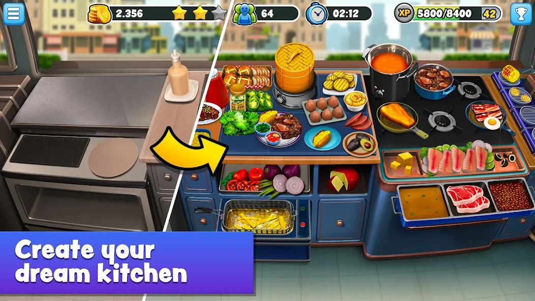 Food Truck Chef™ Cooking Games (Фуд Трак Шеф) [МОД: Деньги, Монеты и Меню MOD] Screenshot 3