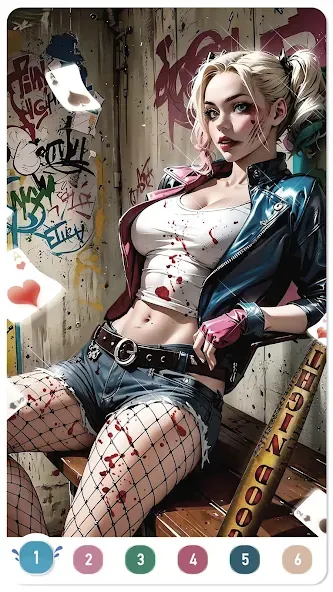 Clown Color, Paint by number [МОД: Все открыто, Дополнительные деньги и Меню MOD] Screenshot 5