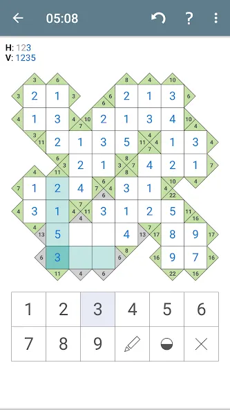 Kakuro (Cross Sums) [МОД: Меню, Бесконечные монеты и Открытые уровни] Screenshot 5