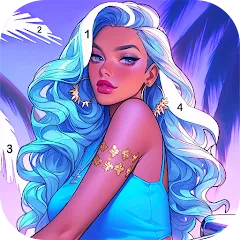 Скачать Paint Color: Color by number [МОД: Много денег, Монет и Все открыто] | Взлом Paint Color: Color by number на Андроид