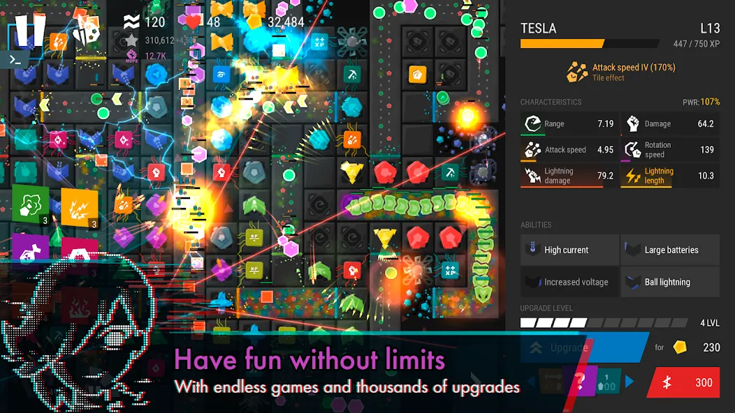 Infinitode 2 - Tower Defense (Инфинитод 2) [МОД: Бесконечные деньги, Монеты и Мега MOD] Screenshot 5