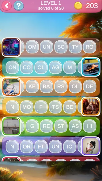 7000 words (семь тысяч) [МОД: Много монет, Открытые уровни и Мега MOD] Screenshot 4