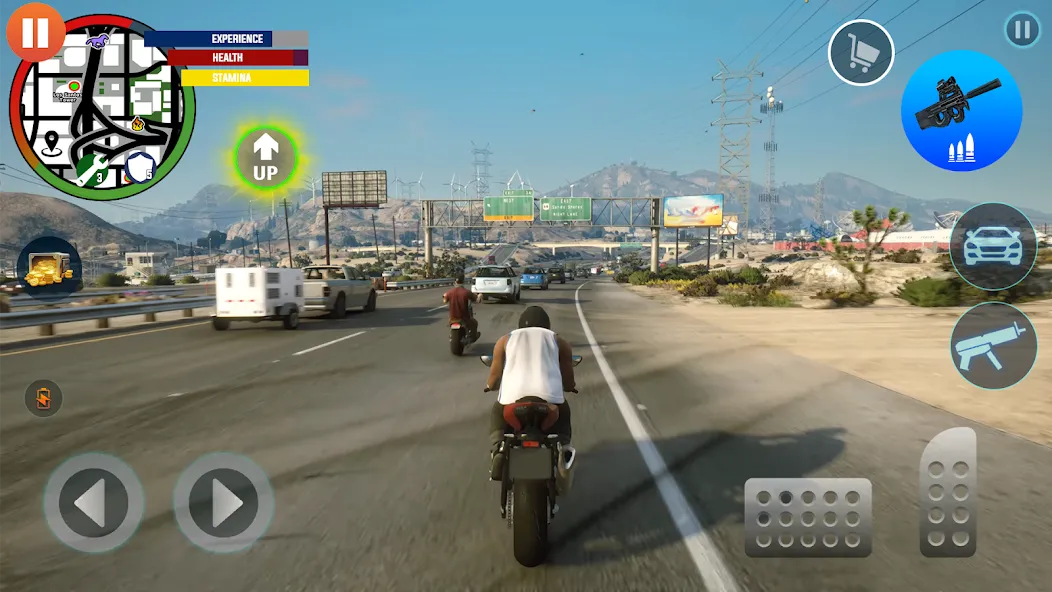 Gangster Games Crime Simulator [МОД: Деньги, Монеты и Меню MOD] Screenshot 2