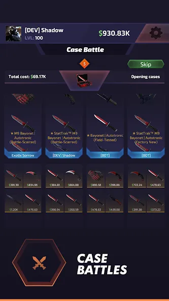 Case Battle: Skins Simulator (Кейс Батл) [МОД: Много монет, Открытые уровни и Мега MOD] Screenshot 5