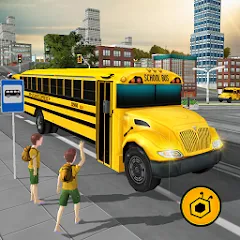 Скачать School Bus Driving Game [МОД: Много денег, Монет и Все открыто] | Взлом School Bus Driving Game на Андроид