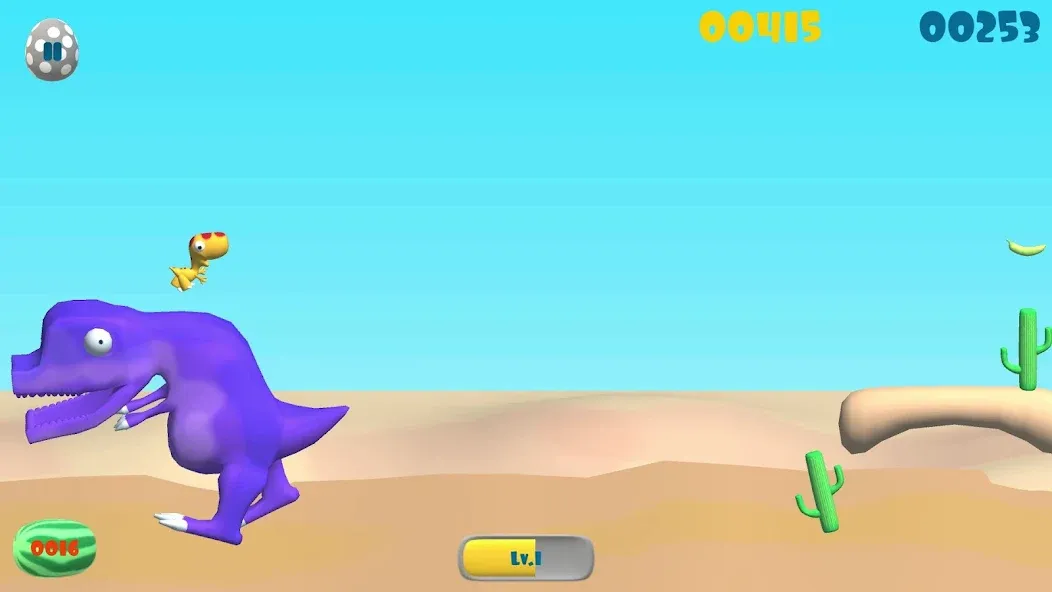 Dinosaur Run (Динозавр Ран) [МОД: Бесконечные деньги, Монеты и Мега MOD] Screenshot 5