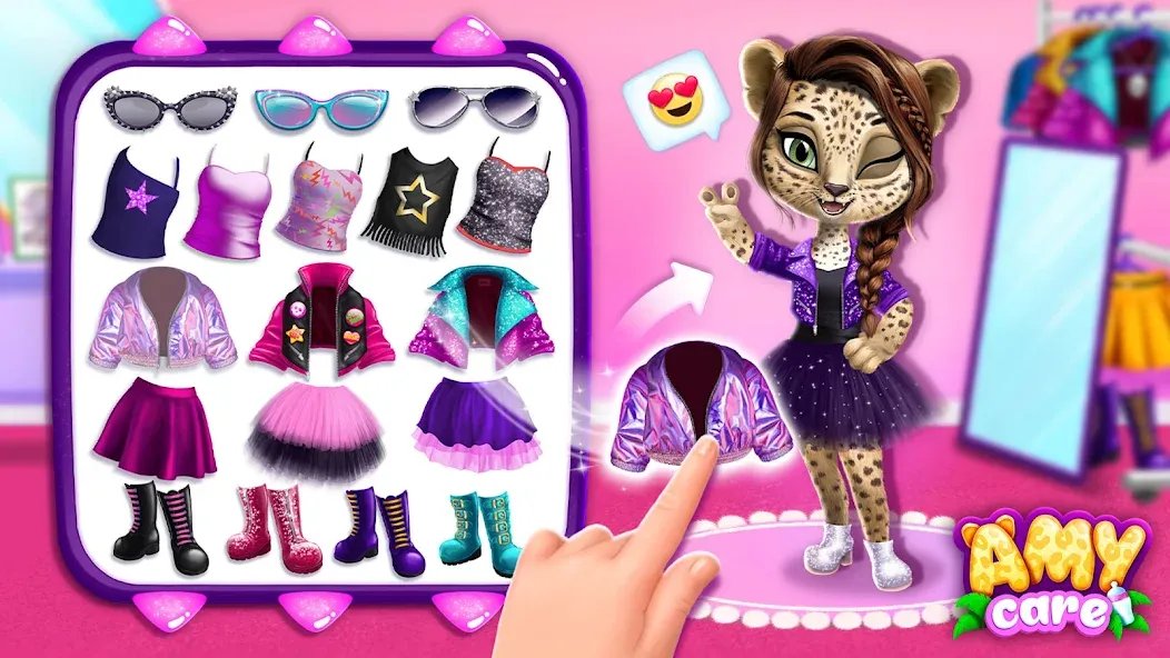 Amy Care - My Leopard Baby [МОД: Много денег, Монет и Все открыто] Screenshot 3