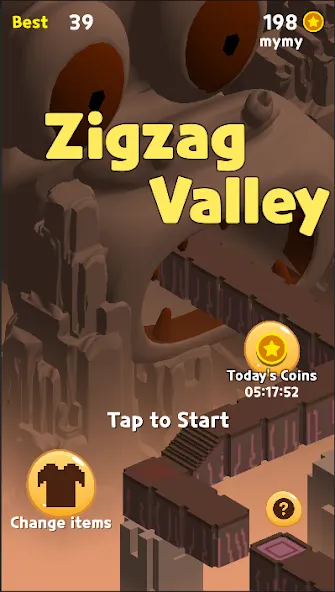 Zigzag Valley,Endless game [МОД: Много монет, Открытые уровни и Мега MOD] Screenshot 1