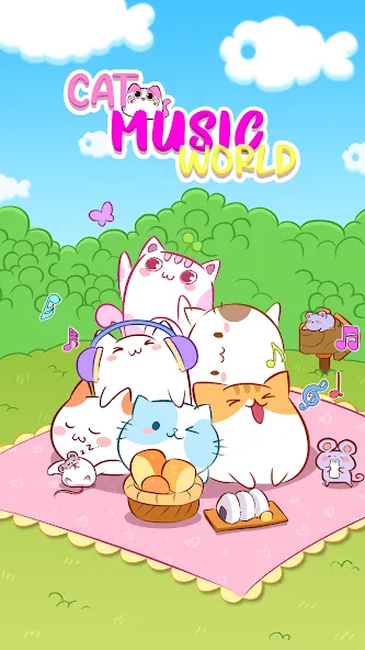 Cat World Music (Кэт Ворлд Мьюзик) [МОД: Меню, Бесконечные монеты и Открытые уровни] Screenshot 5