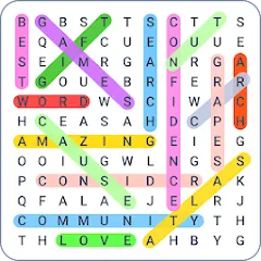 Скачать Word Search Colorful [МОД: Много денег, Монет и Все открыто] | Взлом Word Search Colorful на Андроид