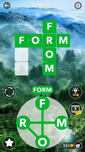 Word Crossword Search [МОД: Меню, Бесконечные монеты и Открытые уровни] Screenshot 1