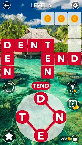 Word Crossword Search [МОД: Меню, Бесконечные монеты и Открытые уровни] Screenshot 2