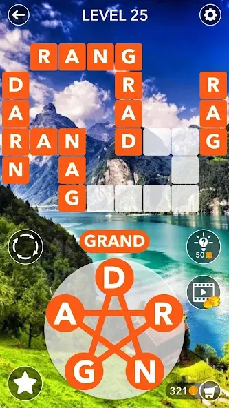 Word Crossword Search [МОД: Меню, Бесконечные монеты и Открытые уровни] Screenshot 3