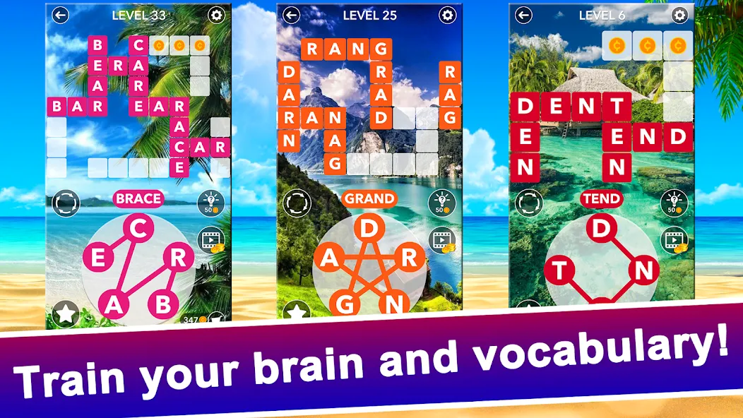 Word Crossword Search [МОД: Меню, Бесконечные монеты и Открытые уровни] Screenshot 5