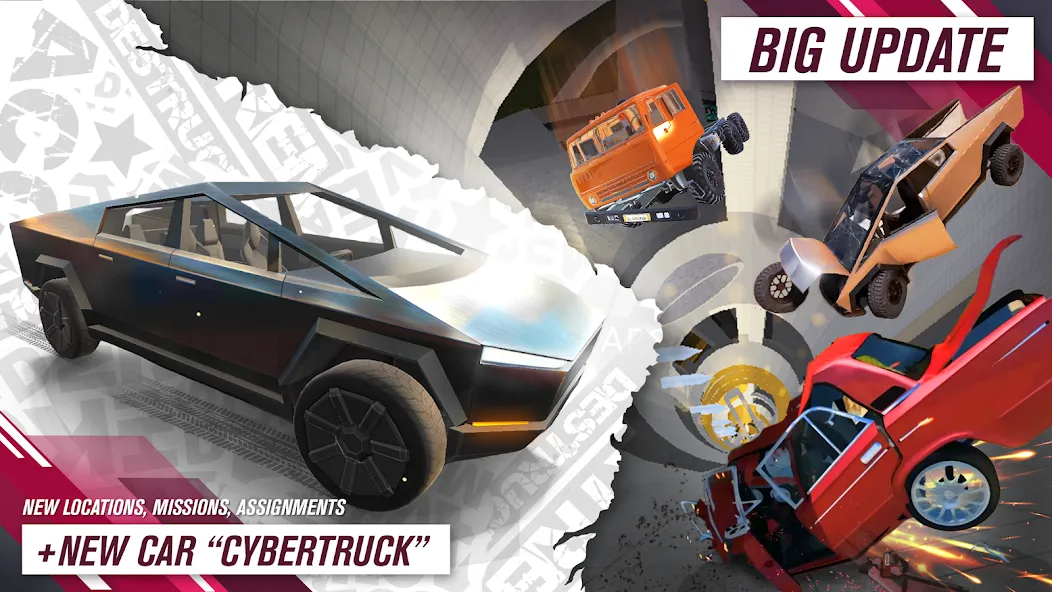 All Cars Crash (Олл Карс Краш) [МОД: Все открыто, Дополнительные деньги и Меню MOD] Screenshot 1