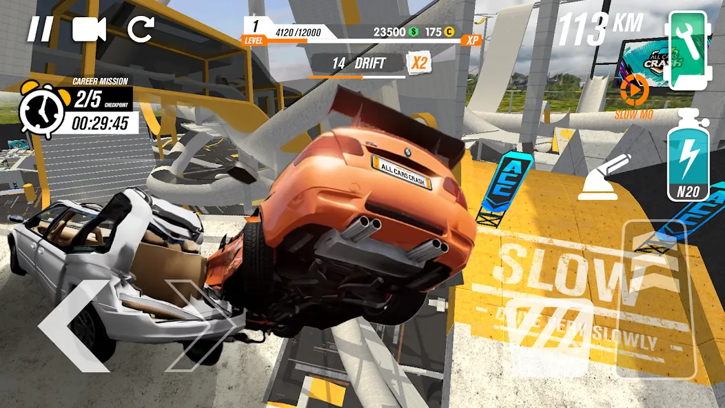 All Cars Crash (Олл Карс Краш) [МОД: Все открыто, Дополнительные деньги и Меню MOD] Screenshot 4