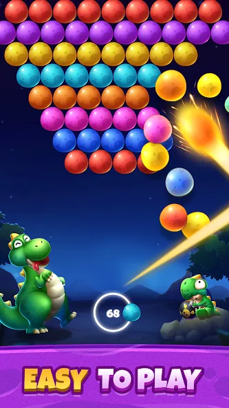 Bubble Shooter Primitive Eggs (Бабл Шутер Примитивные Яйца) [МОД: Меню, Бесконечные монеты и Открытые уровни] Screenshot 4