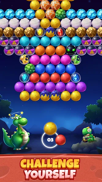 Bubble Shooter Primitive Eggs (Бабл Шутер Примитивные Яйца) [МОД: Меню, Бесконечные монеты и Открытые уровни] Screenshot 5