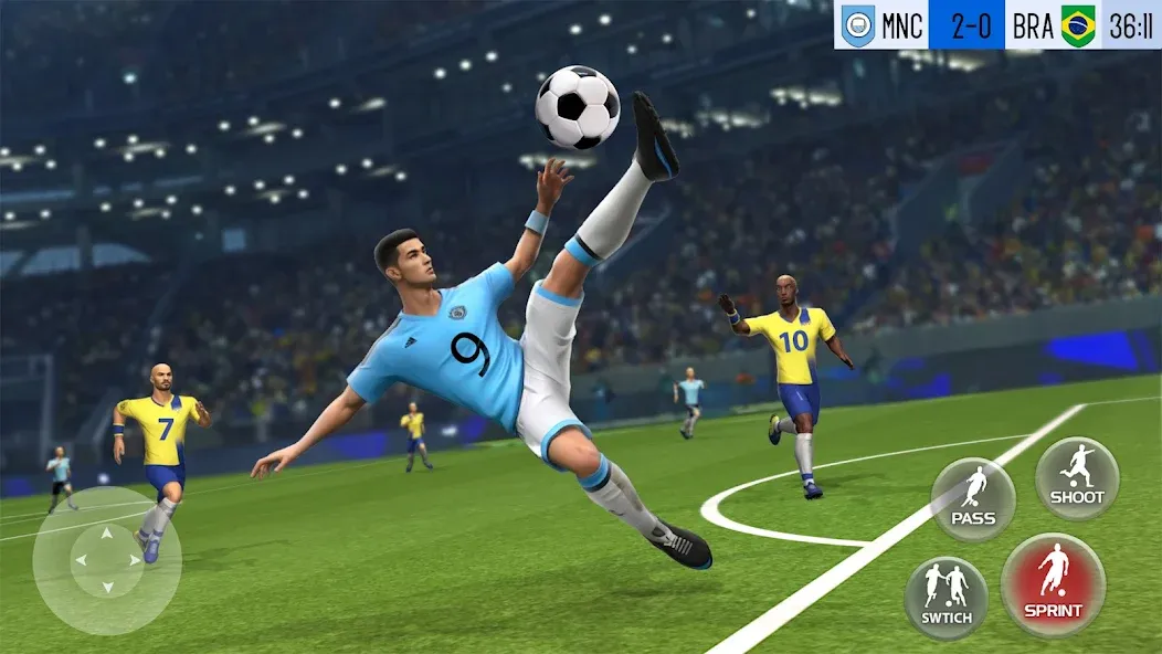 Play Football: Soccer Games (тар Футбол 23) [МОД: Деньги, Монеты и Меню MOD] Screenshot 1