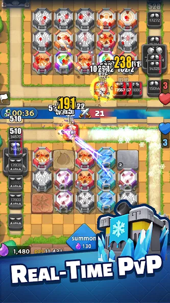 Tower Defense PvP:Tower Royale (Тауэр Роял) [МОД: Много монет, Открытые уровни и Мега MOD] Screenshot 1