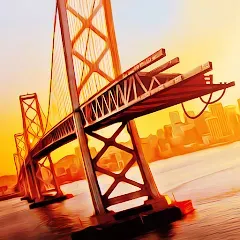 Скачать Bridge Construction Simulator (Бридж Конструкшн Симулятор) [МОД: Меню, Бесконечные монеты и Открытые уровни] | Взлом Bridge Construction Simulator на Андроид