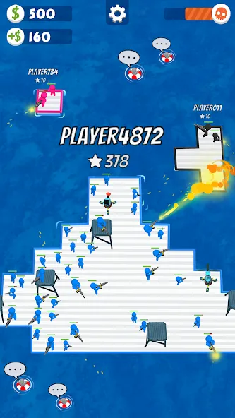 War of Rafts: Crazy Sea Battle (Война плотов) [МОД: Бесконечные деньги, Монеты и Мега MOD] Screenshot 5