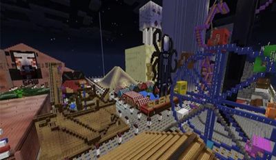 Скачать взломанную Парк Развлечений Minecraft (Взлом на монеты) на Андроид