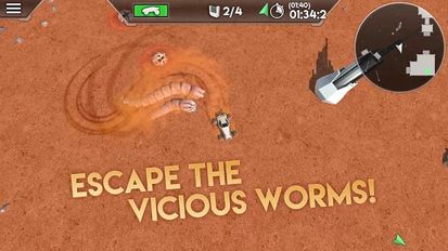 Скачать взломанную Desert Worms (Мод много денег) на Андроид