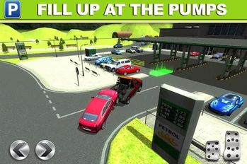 Скачать взломанную Gas Station Car Parking Game (Мод все открыто) на Андроид