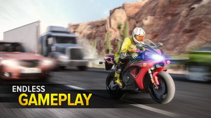 Скачать взломанную Highway Rider Motorcycle Racer (Мод много денег) на Андроид
