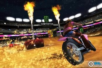 Скачать взломанную Ricky Carmichael's Motocross (Взлом на монеты) на Андроид