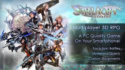 Скачать взломанную MMORPG Stellacept Online (Мод все открыто) на Андроид
