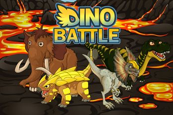 Скачать взломанную Dino Battle (Мод много денег) на Андроид