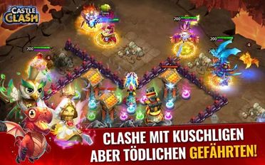Скачать взломанную Castle Clash: ?ra der Bestien (Взлом на монеты) на Андроид