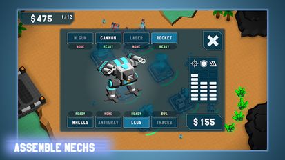 Скачать взломанную MechCom - 3D RTS (Мод много денег) на Андроид