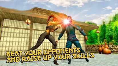 Скачать взломанную Ninja Kung Fu Fighting 3D (Мод все открыто) на Андроид