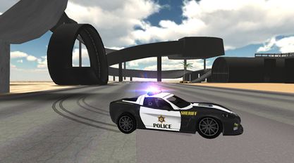 Скачать взломанную Police Car Driving Sim (Взлом на монеты) на Андроид