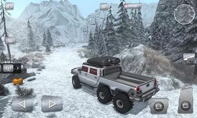 Скачать взломанную Снег вождения Offroad 6x6 груз (Мод все открыто) на Андроид