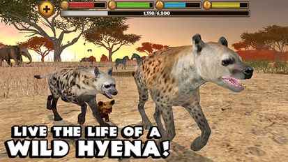 Скачать взломанную Hyena Simulator (Взлом на монеты) на Андроид