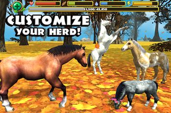 Скачать взломанную Wild Horse Simulator (Взлом на монеты) на Андроид