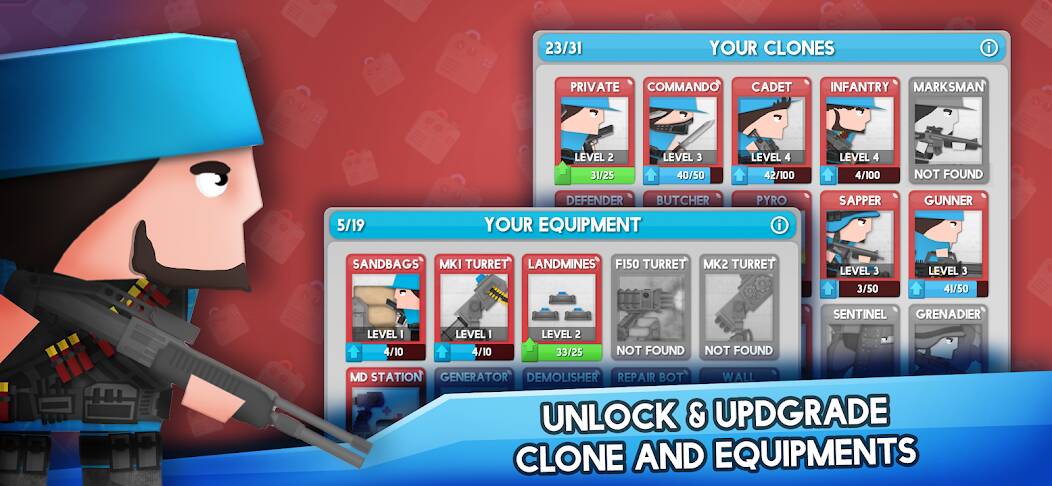 Скачать Clone Armies : боевая игра (Много монет) на Андроид