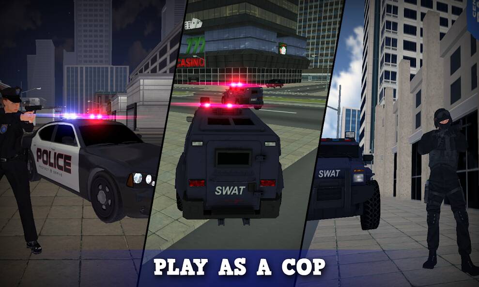 Скачать Justice Rivals 3 Cops&Robbers (Много монет) на Андроид