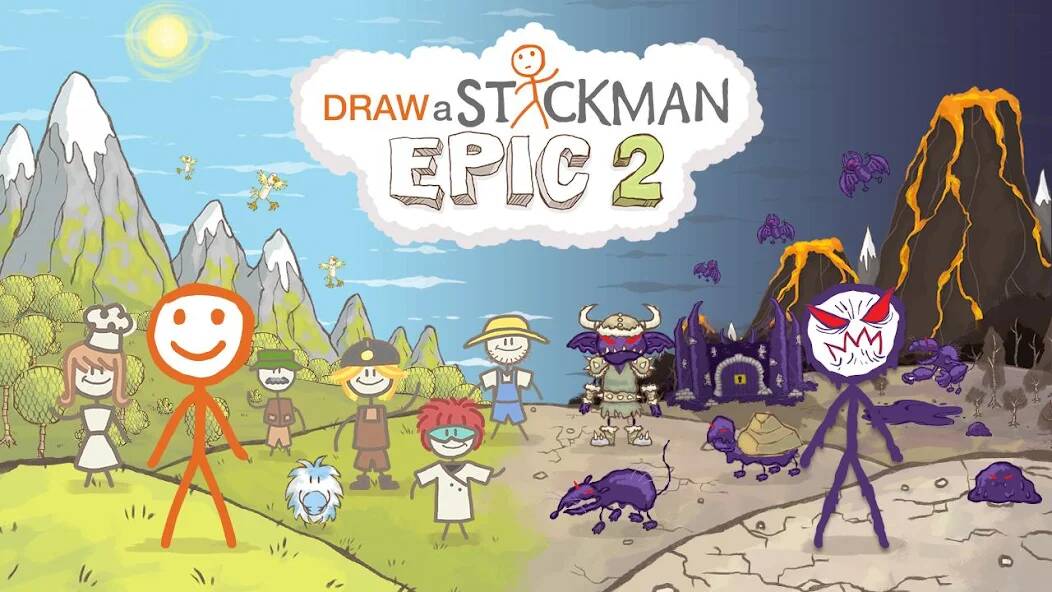 Скачать Draw a Stickman: EPIC 2 (Разблокировано все) на Андроид