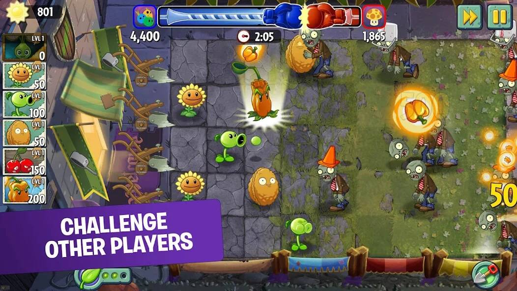 Скачать Plants vs. Zombies™ 2 (Много монет) на Андроид