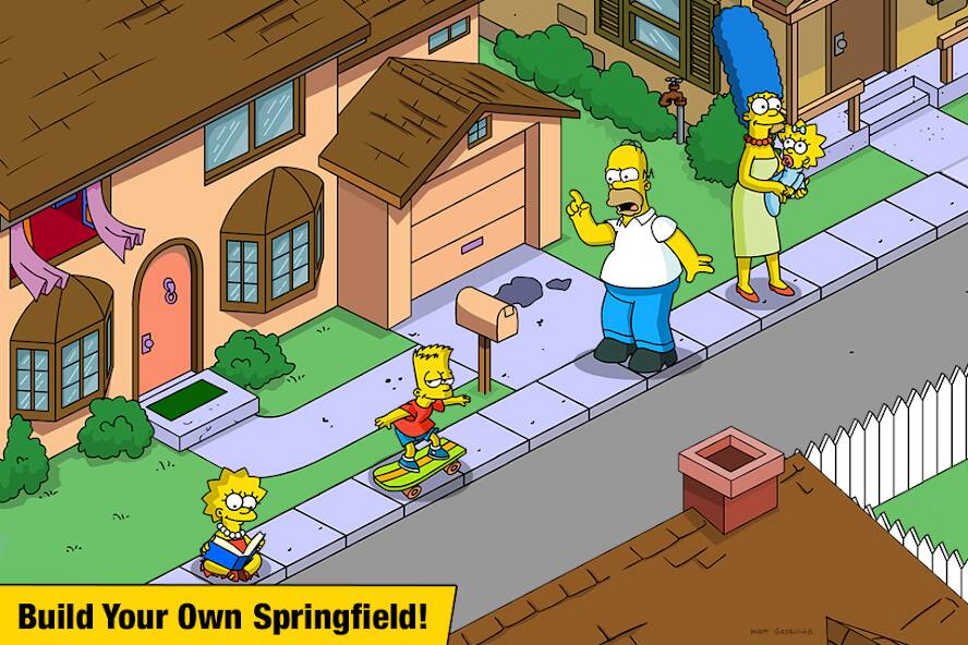 Скачать The Simpsons™: Tapped Out (Разблокировано все) на Андроид