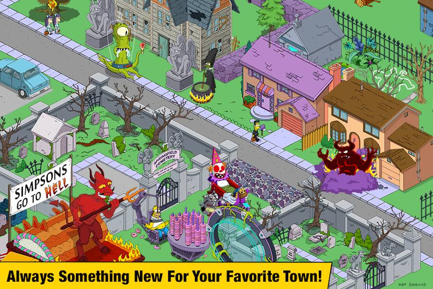 Скачать The Simpsons™: Tapped Out (Разблокировано все) на Андроид