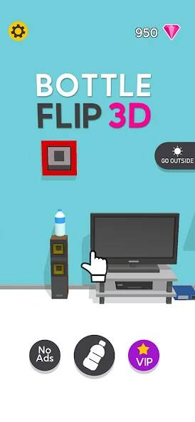 Скачать Bottle Flip 3D (Много денег) на Андроид